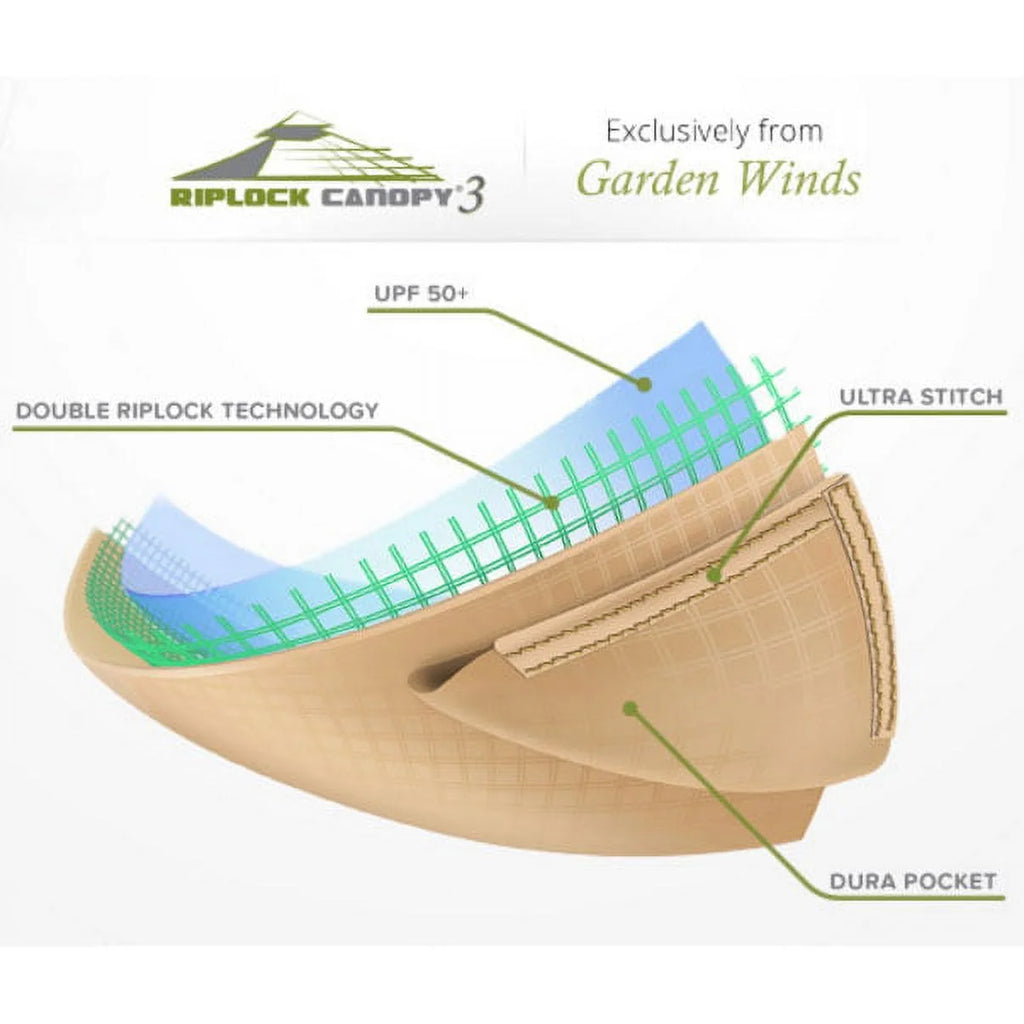Replacement Canopy Top and Side Mosquito Netting Set for 10x10 Gazebo D69876