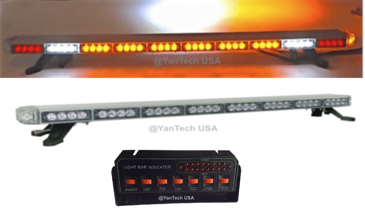 Amber LED Emergency Light Bar with Take Down, Cargo, Brake/Turn Signal R239812