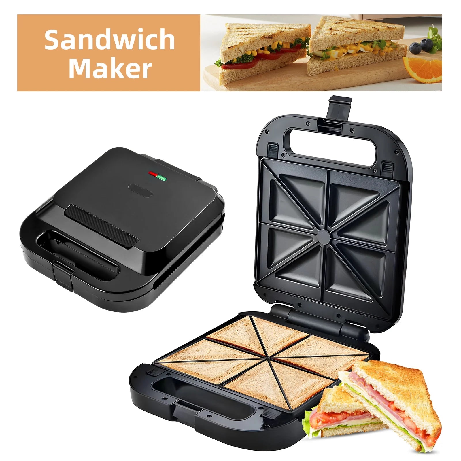 3-in-1 Nonstick Dessert Maker with Removable Plates D592468