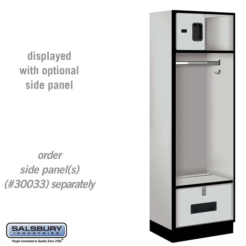 Blue 18-Inch Wood Locker W490212