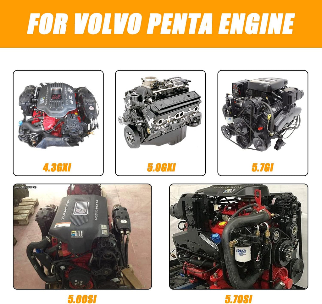 Electric Fuel Pump Assembly Compatible with Volvo Penta 4.3GXI 5.0GXI 5.7GI Replace 21608511 21545138 A318