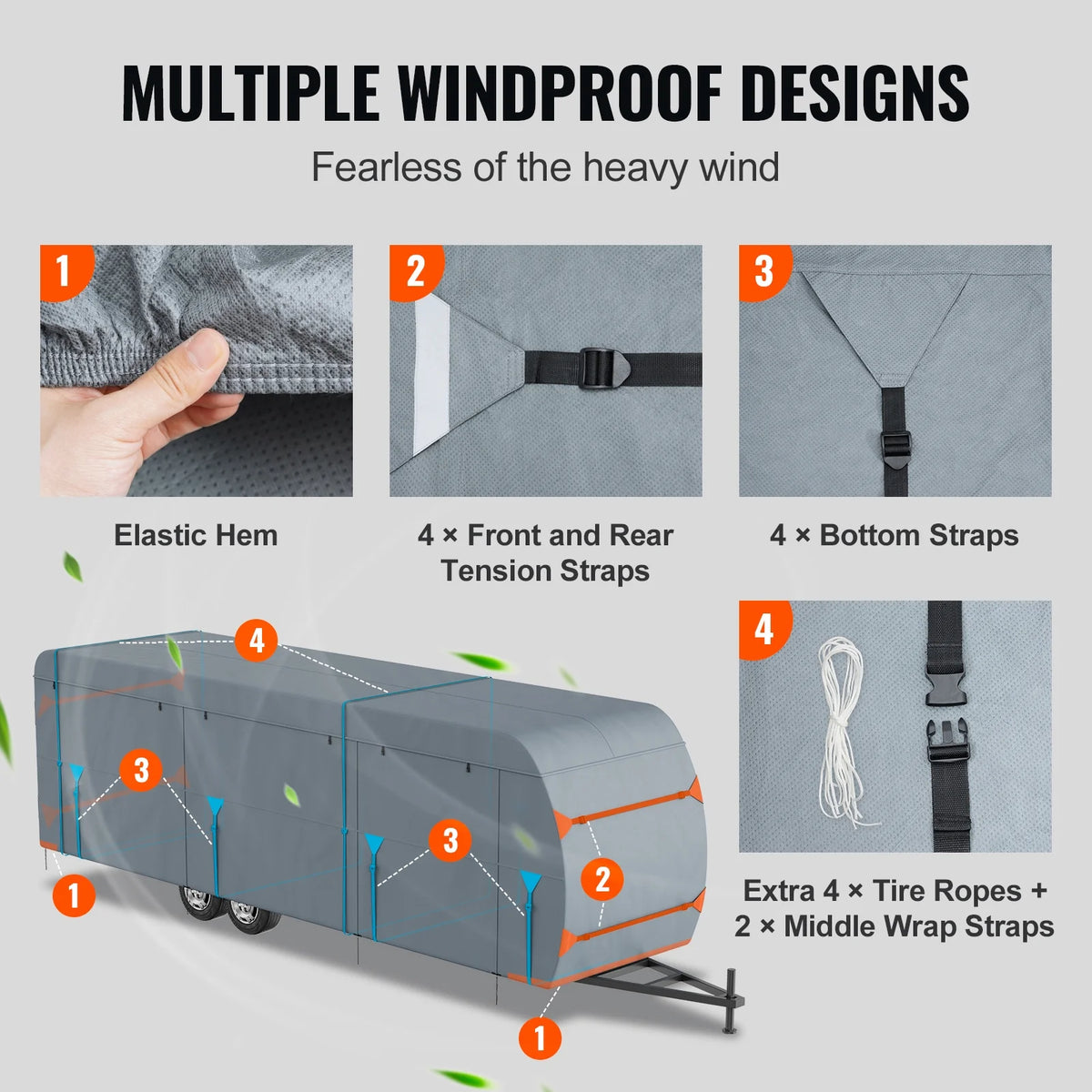 24'-26' Class A Motorhome RV Cover L7059