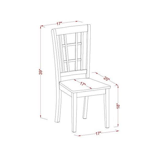 5 Piece Kitchen Dining Set with Table and 4 Chairs X832409