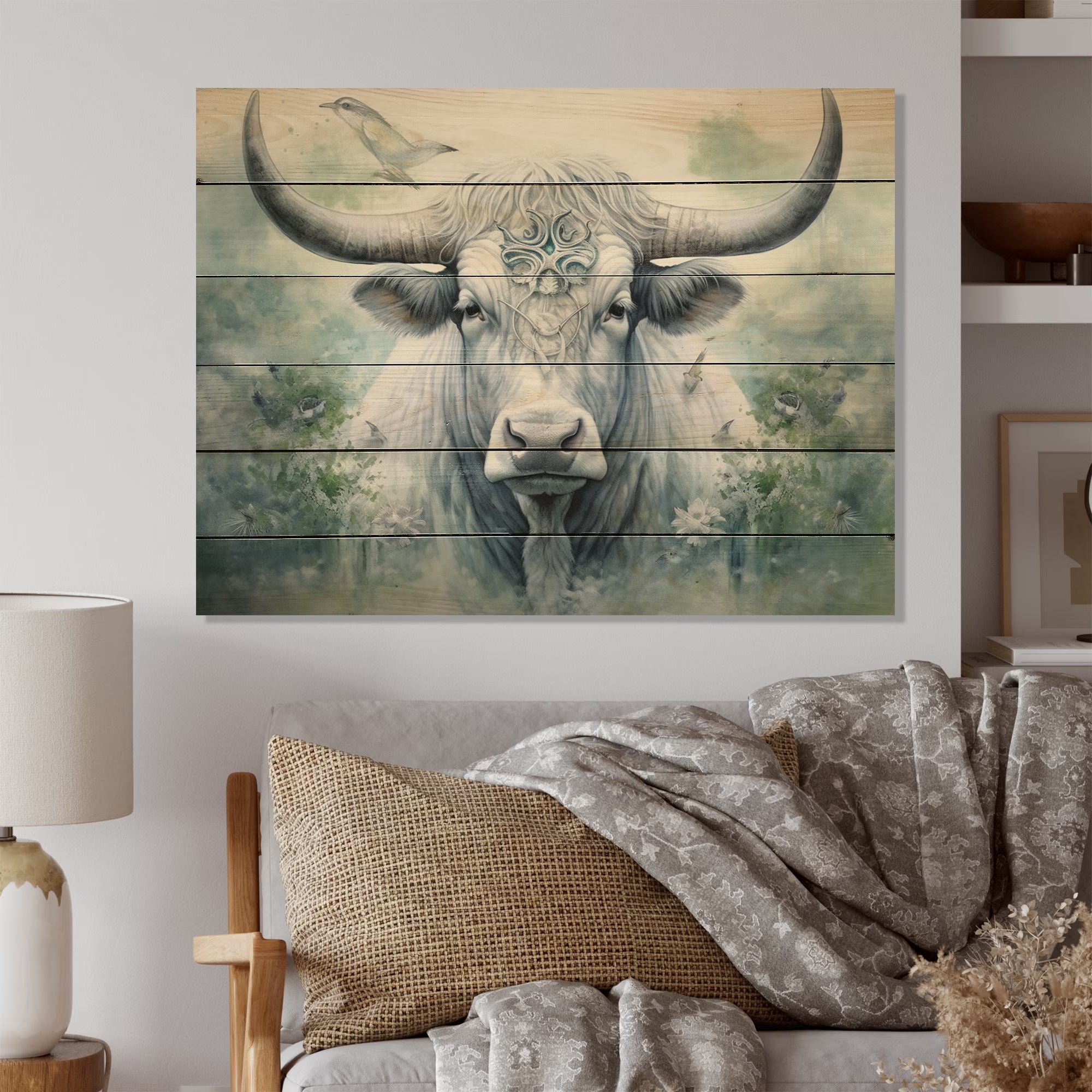 Natural Pine Wood Animals Print O3419