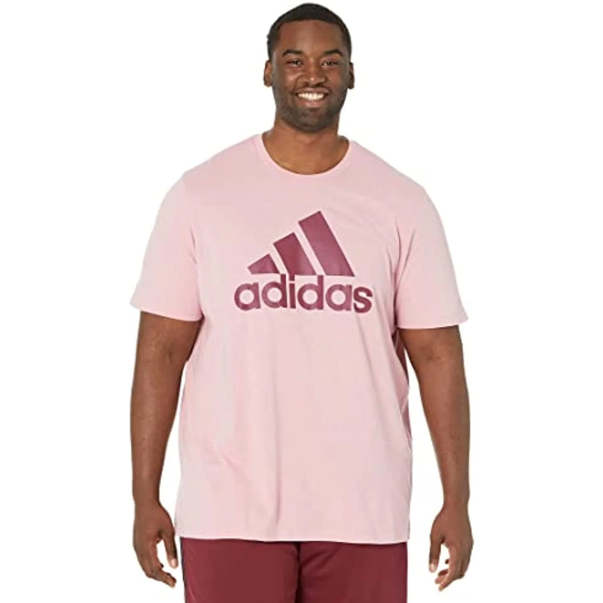 Big & Tall Badge of Sport Tee Wonder Mauve/Shadow Red LG Tall J59311