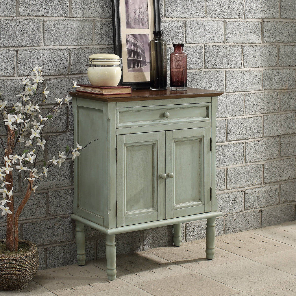 White Wood Accent Cabinet X87322