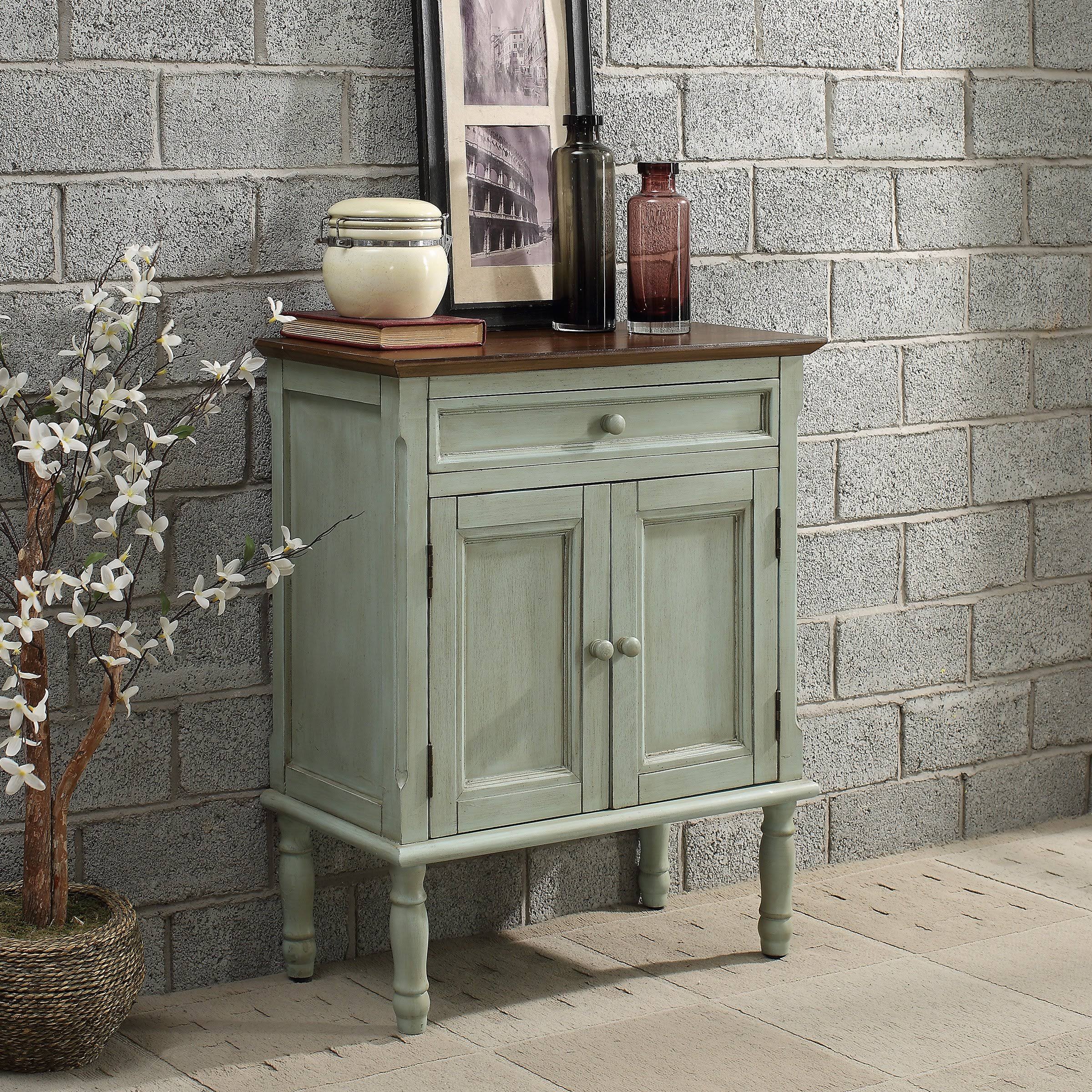White Wood Accent Cabinet X87322