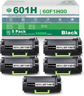 5 Pack Black High Yield Remanufactured Toner Cartridge D306