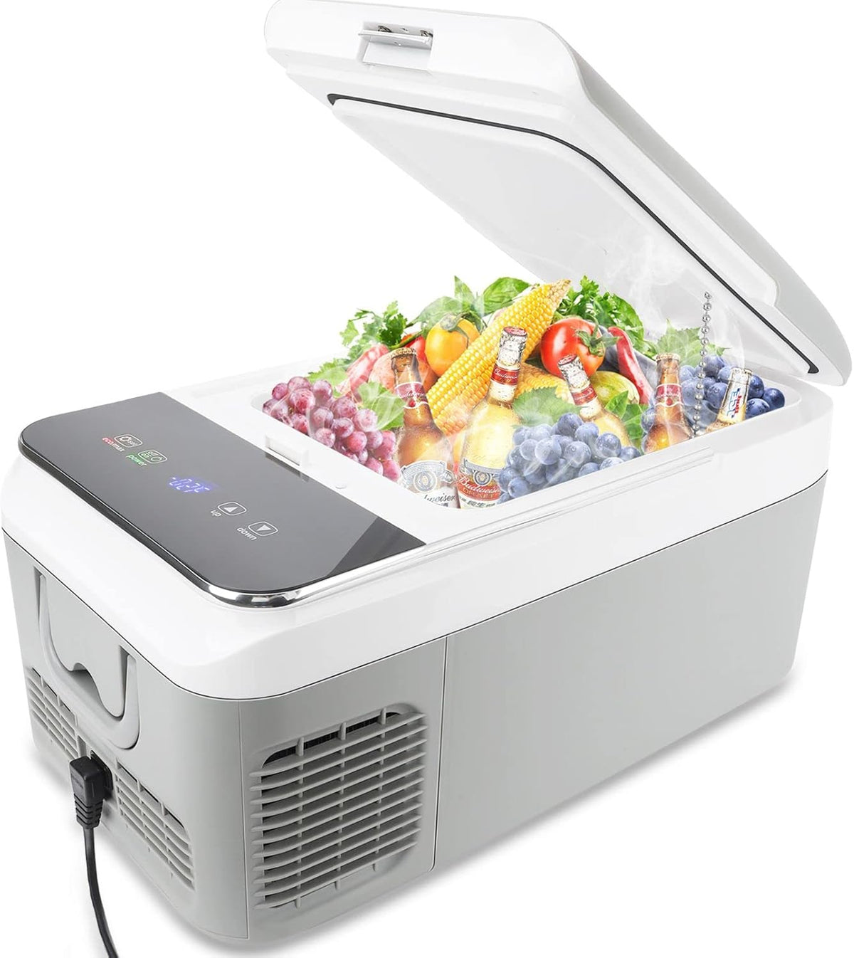 12 Volt 44 Quart Portable Car Refrigerator Freezer Fridge E9630