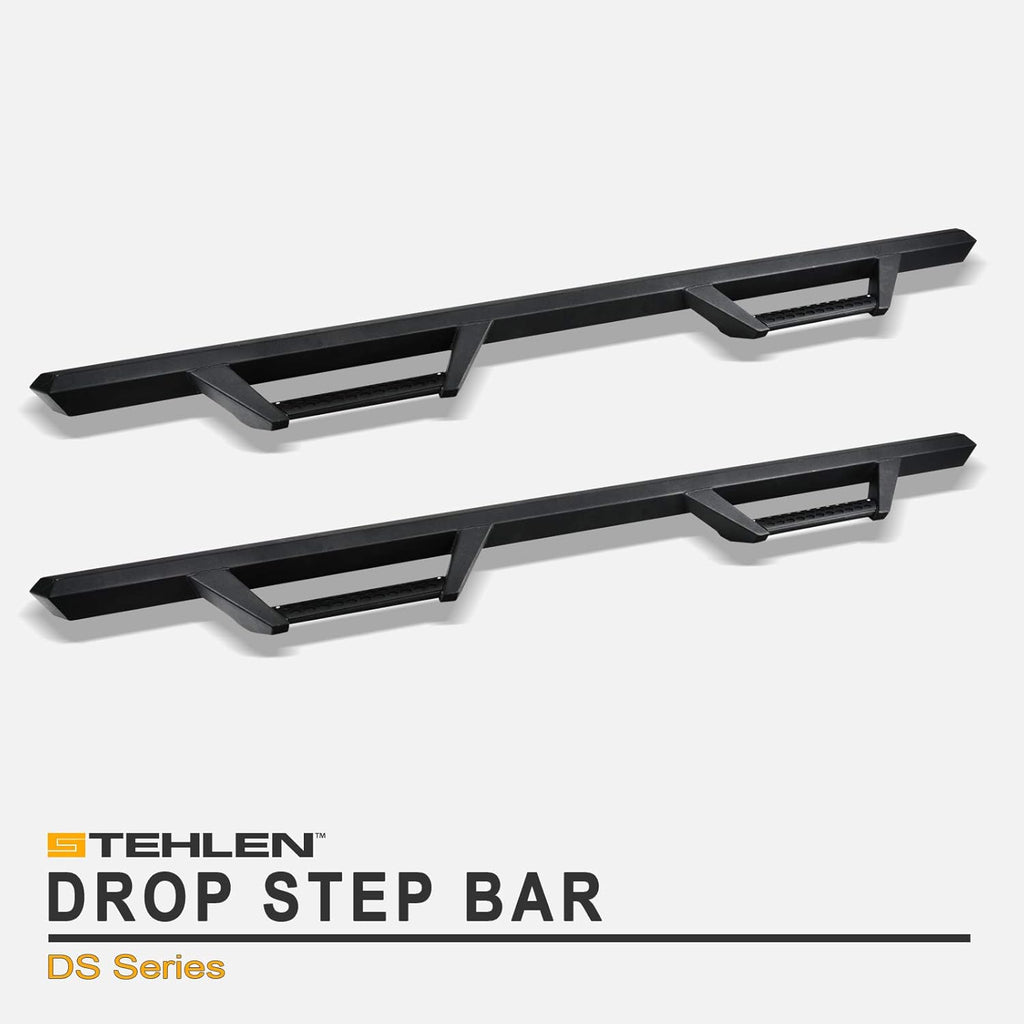 Matte Black Nerf Bars Running Boards for Ford F150 SuperCrew Cab U794