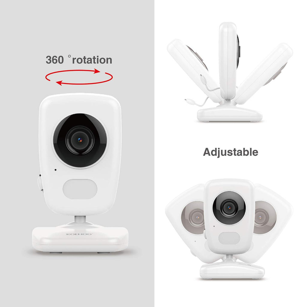 Baby Monitor with Camera, Auto Night Vision, Temperature Alert T8051