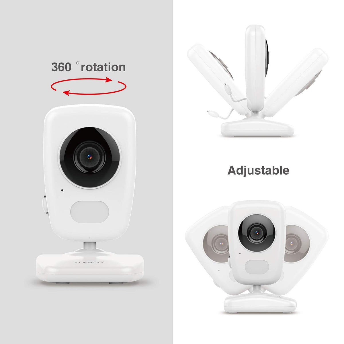 Baby Monitor with Camera, Auto Night Vision, Temperature Alert T8051