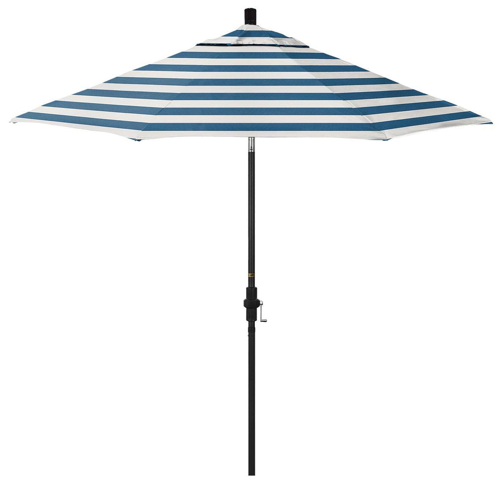 9 ft. Patio Umbrella with Stone Black Aluminum Pole D447651