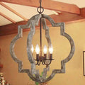 4 - Light Candle Style Geometric Chandelier L661639