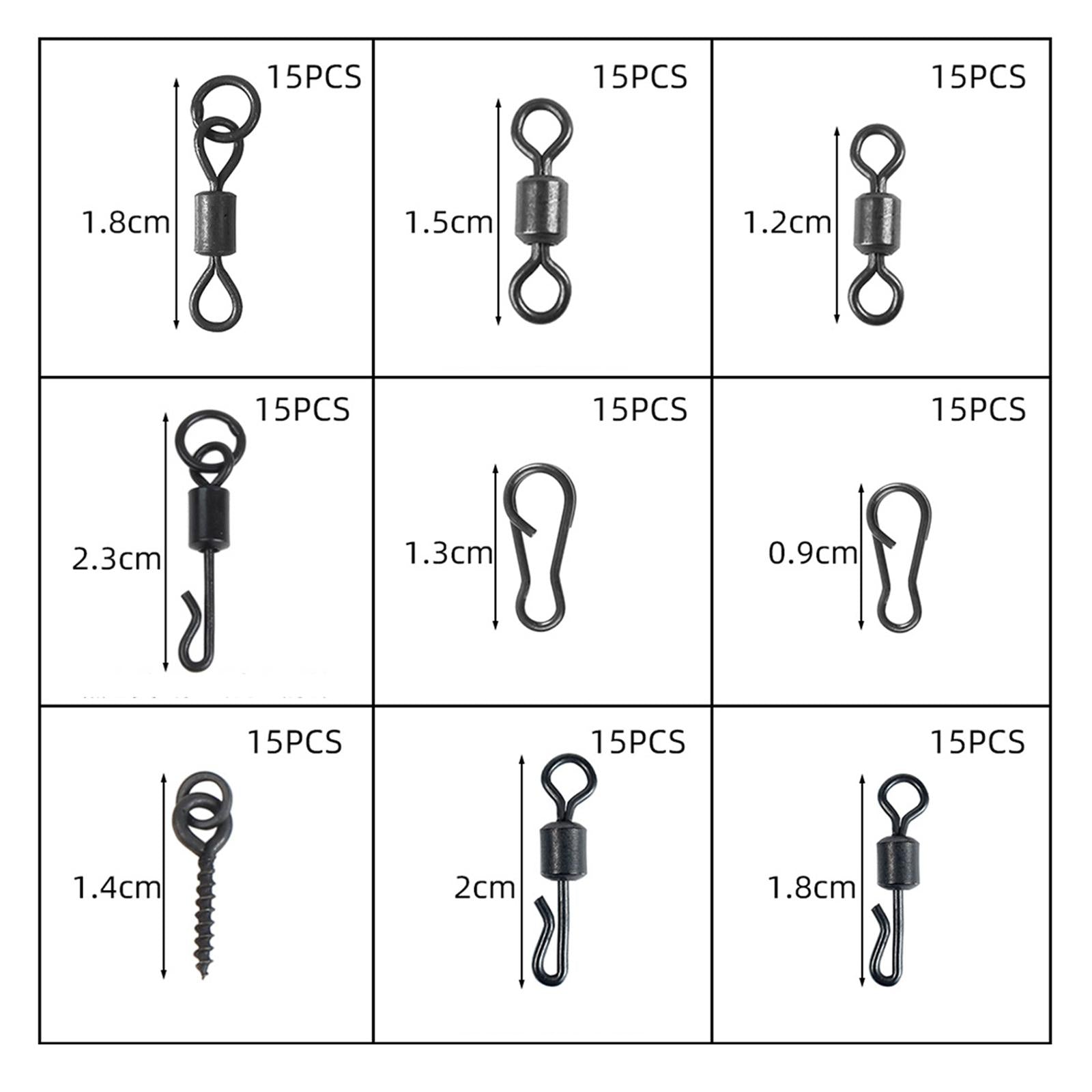 Carp Fishing Tackle Rolling Swivels Beads Stopper Accessories R652832