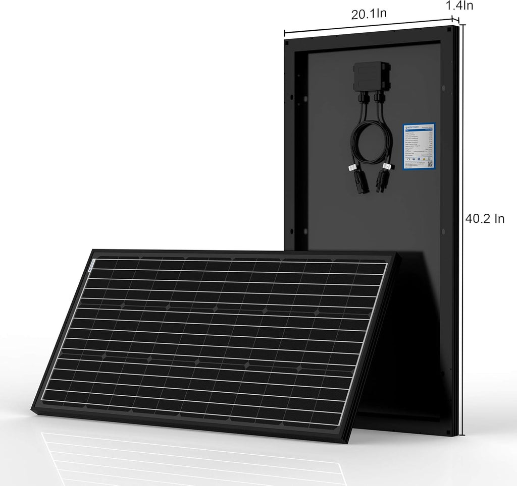 100 Watts Monocrystalline Solar RV Kit with 20A PWM LCD Charge Controller M513527