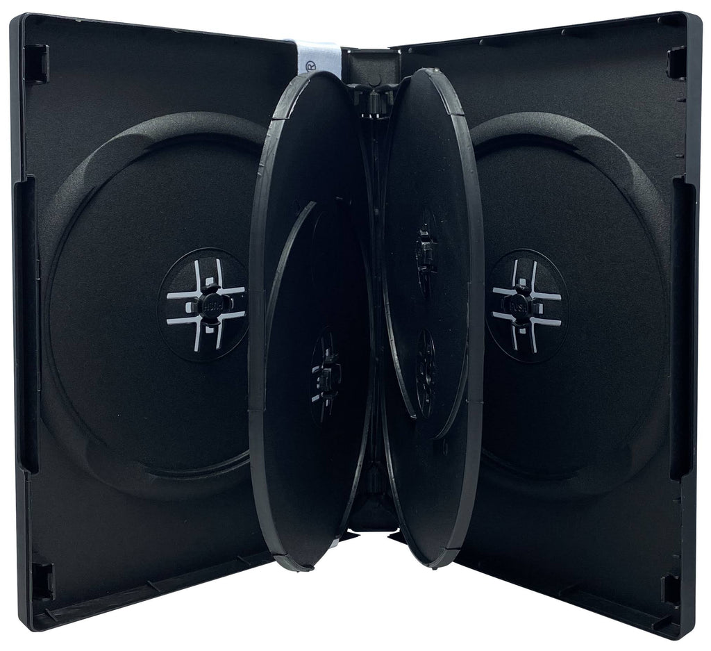 Black 6 Disc DVD Cases X4450