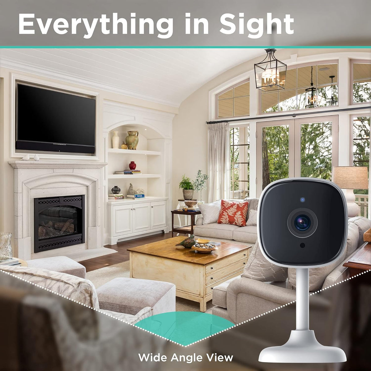 iHome Insight Smart Indoor Camera, Wi-Fi Camera with 2-Way Audio, Night Vision, Motion Alerts, 2 Pack A7146