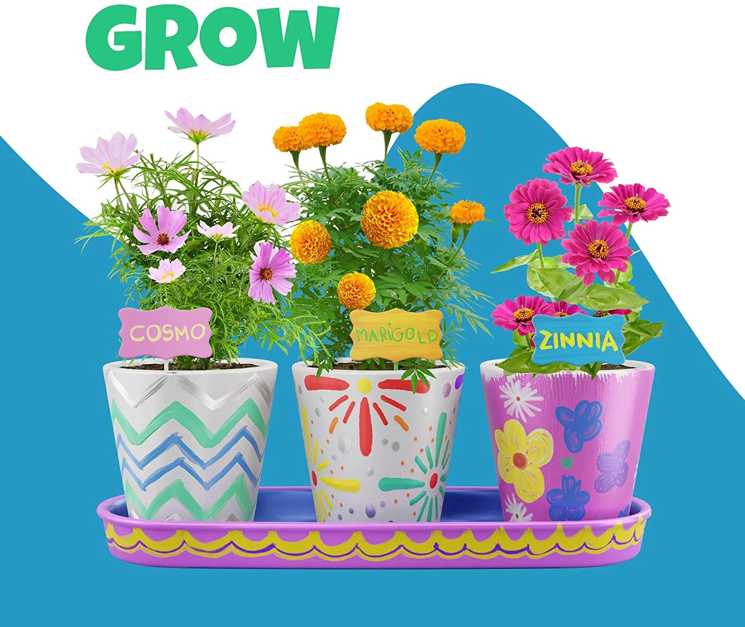Paint & Plant Stoneware Flower Growing Kit E1338