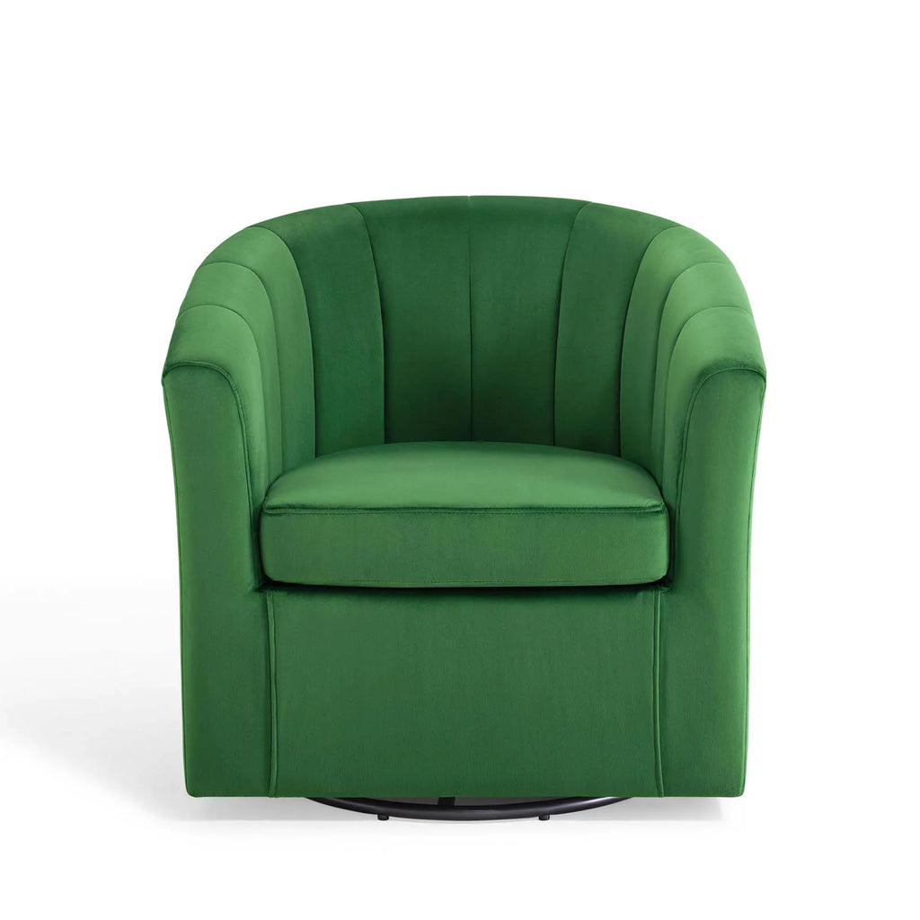 Green Velvet Accent Armchair N909