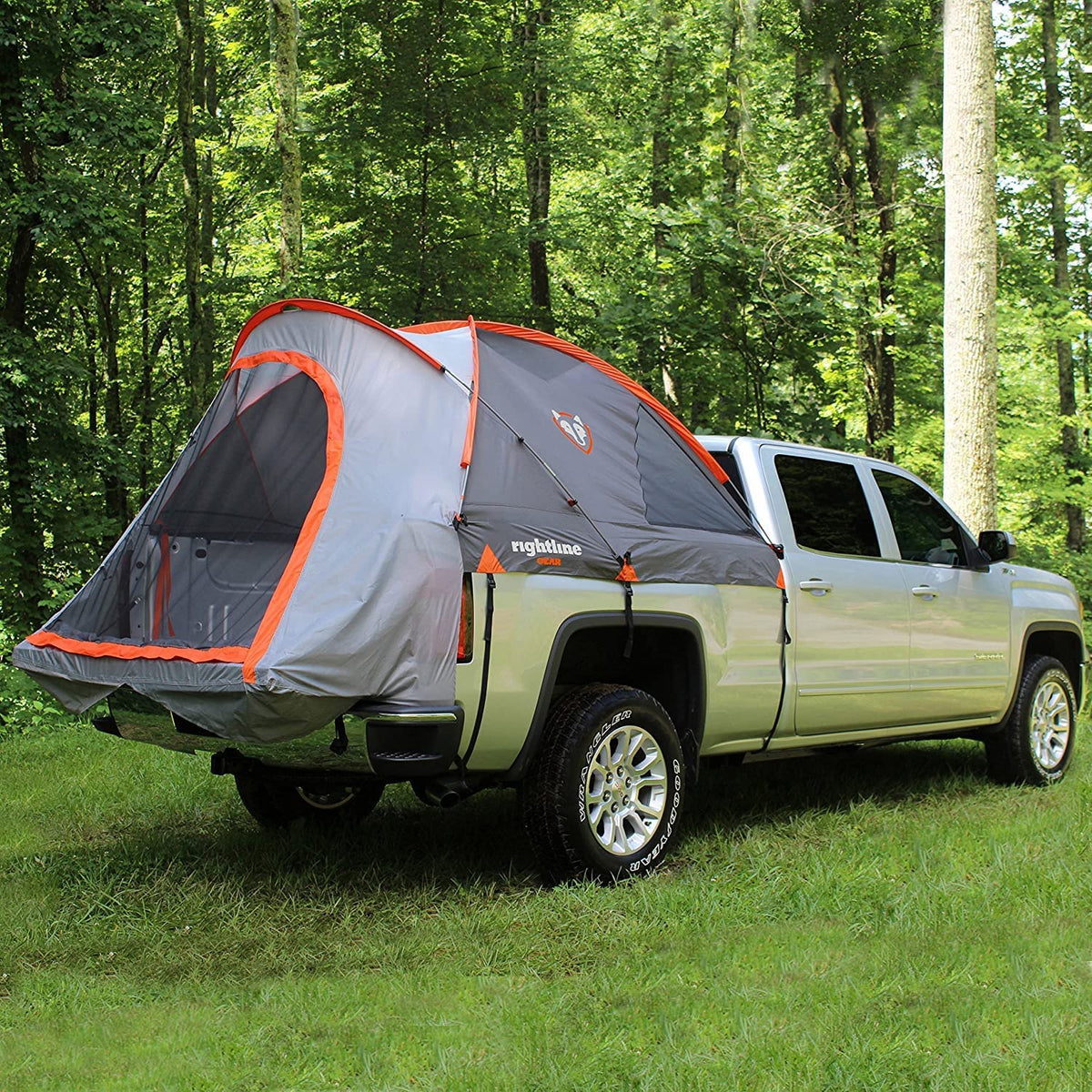Truck Tent, Air Mattress, and Weather Radio Bundle for Pickup Truck Bed Camping E31090