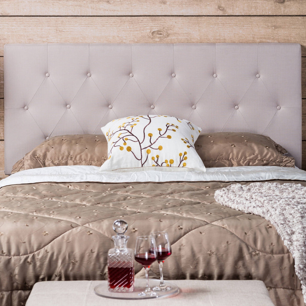 Grey Queen Linen Headboard L365555