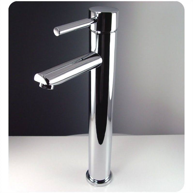Wavy Edge Glass Bathroom Vanity with Vessel Sink R39849