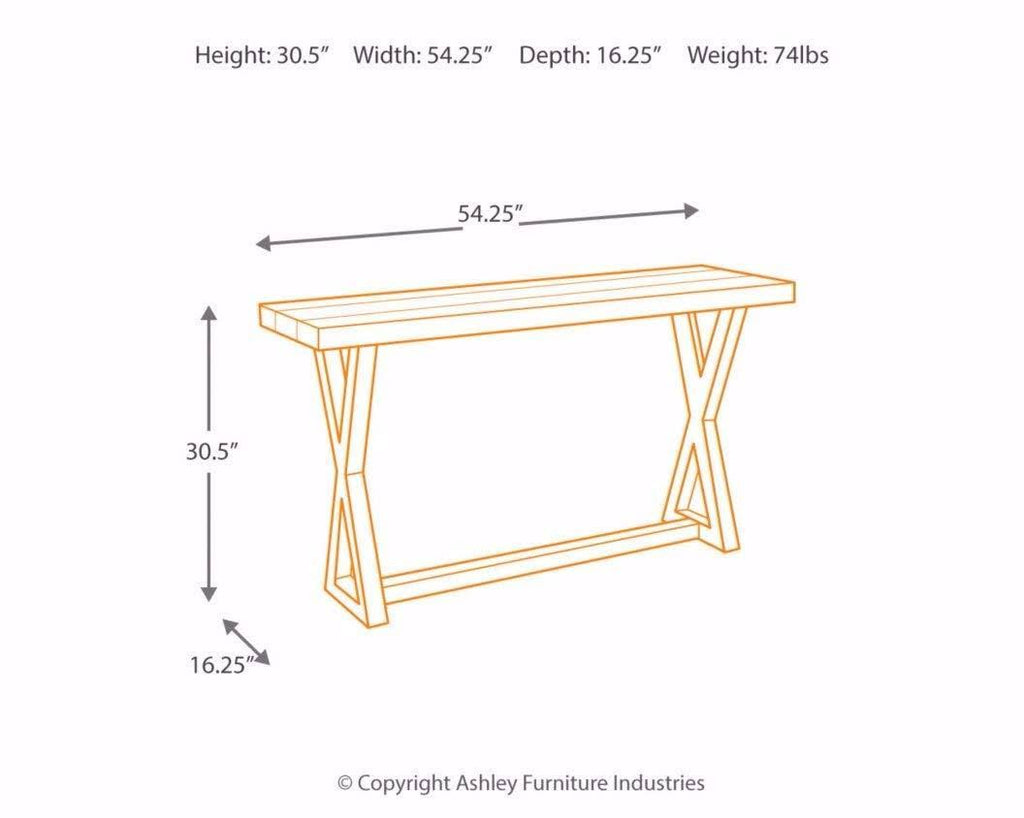 Light Brown Sofa Table G56939