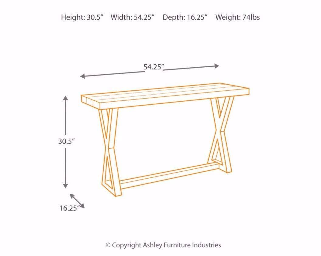 Light Brown Sofa Table G56939