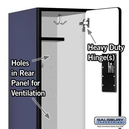 Blue Wood Locker F48761