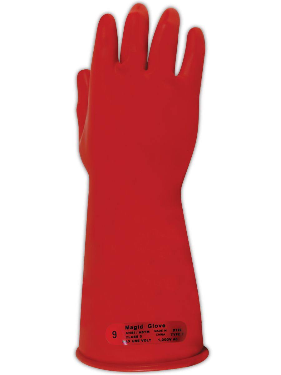 Red Rubber Electrical Insulating Gloves H844140