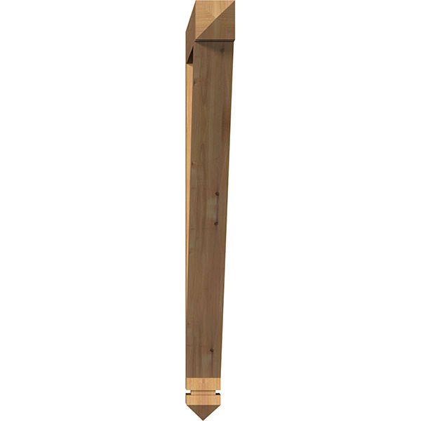 Traditional Arts u0026 Crafts Smooth Bracket, Western Red Cedar B31022