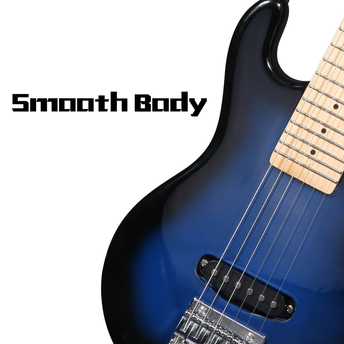 Blue 30 inch Electric Guitar Beginner Kit with Gig Bag and Amplifier Z11035