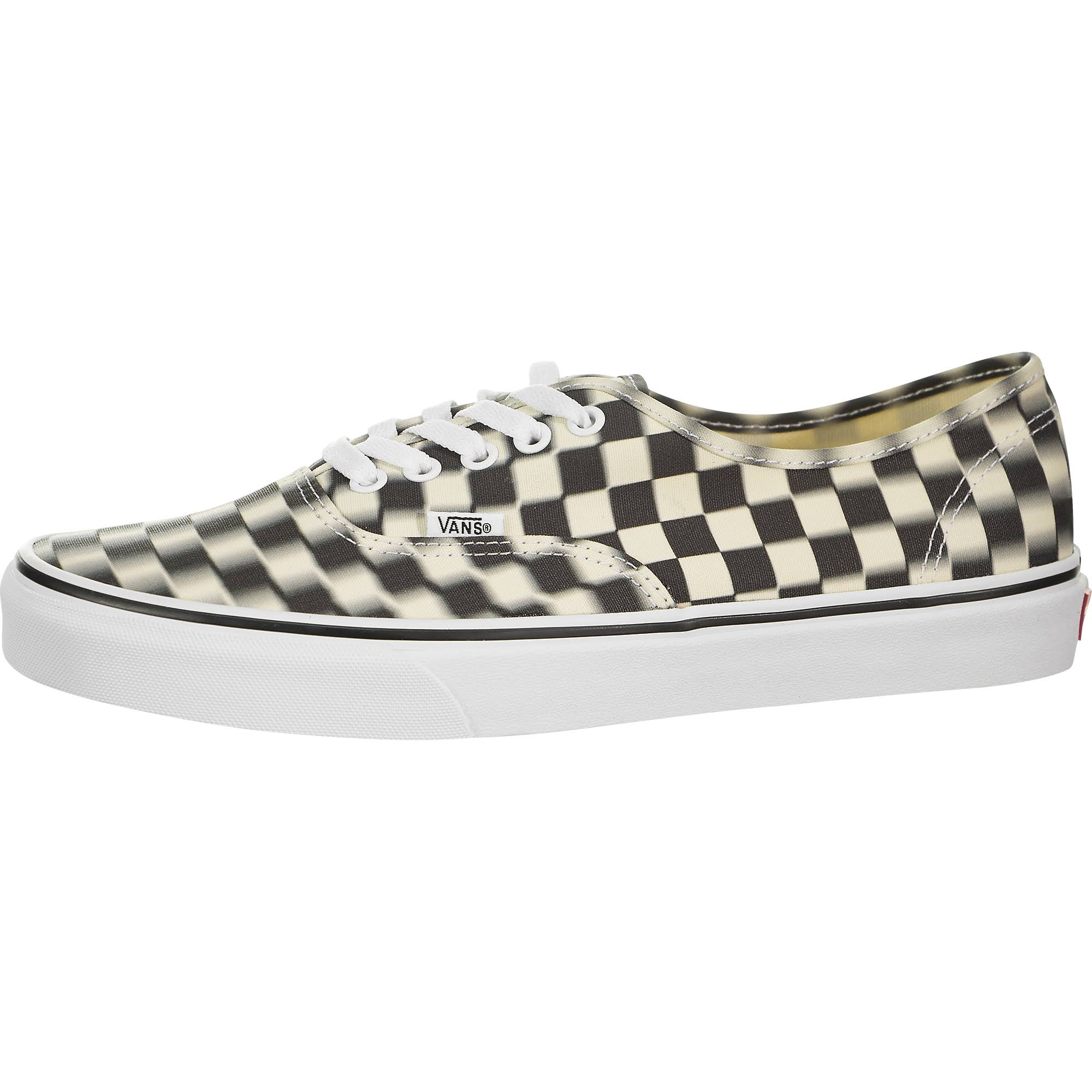 Blur Check Authentic Black Classic White Shoes Z601103