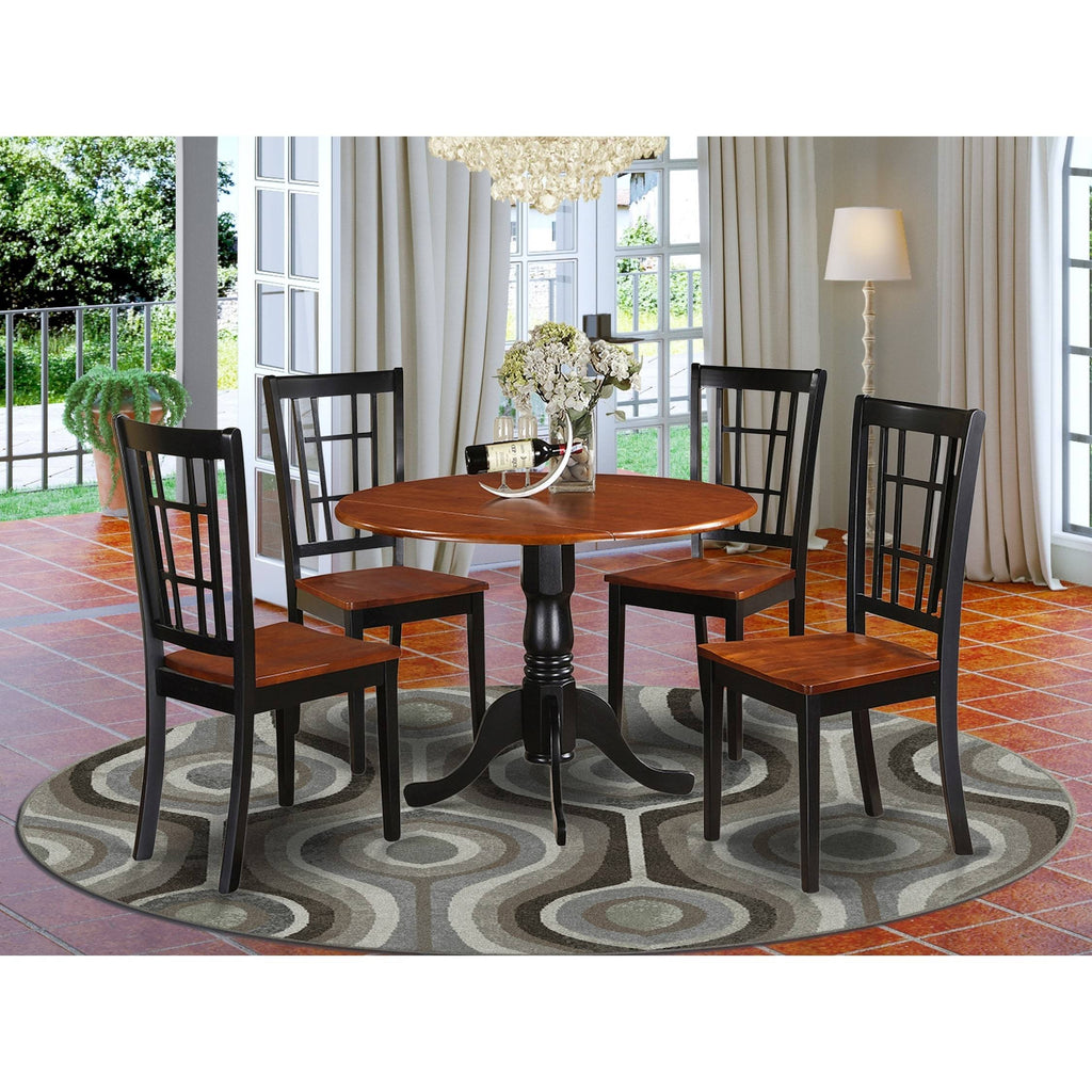 5 Piece Kitchen Dining Set with Table and 4 Chairs X832409