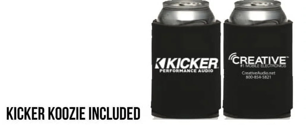 Kicker Black Mini Wake Tower Marine Enclosures with 4" KM speakers (2 ohm) B128