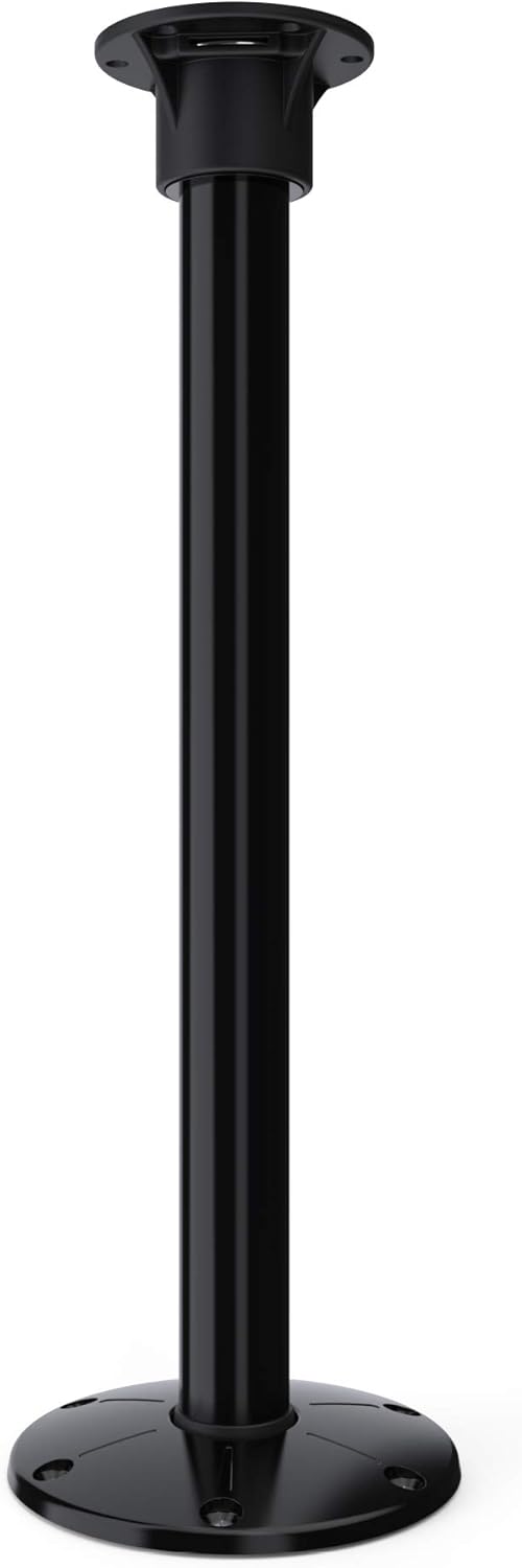 Redwood Table Leg System for RV or Boat, Black, 27", Pack of 2 O783641
