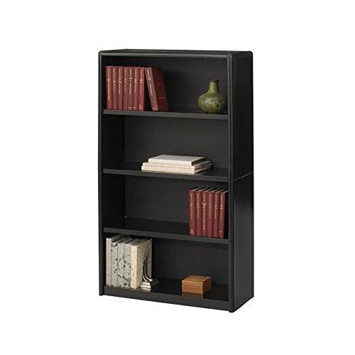 Black 4-Shelf Bookcase D925