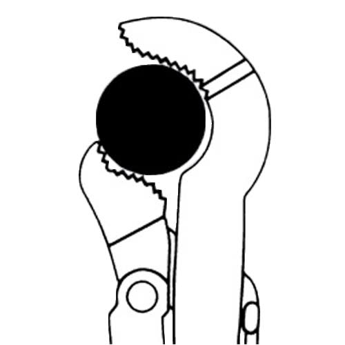 Swedish Pipe Wrench, 26-1/4x22 L, Steel C9390