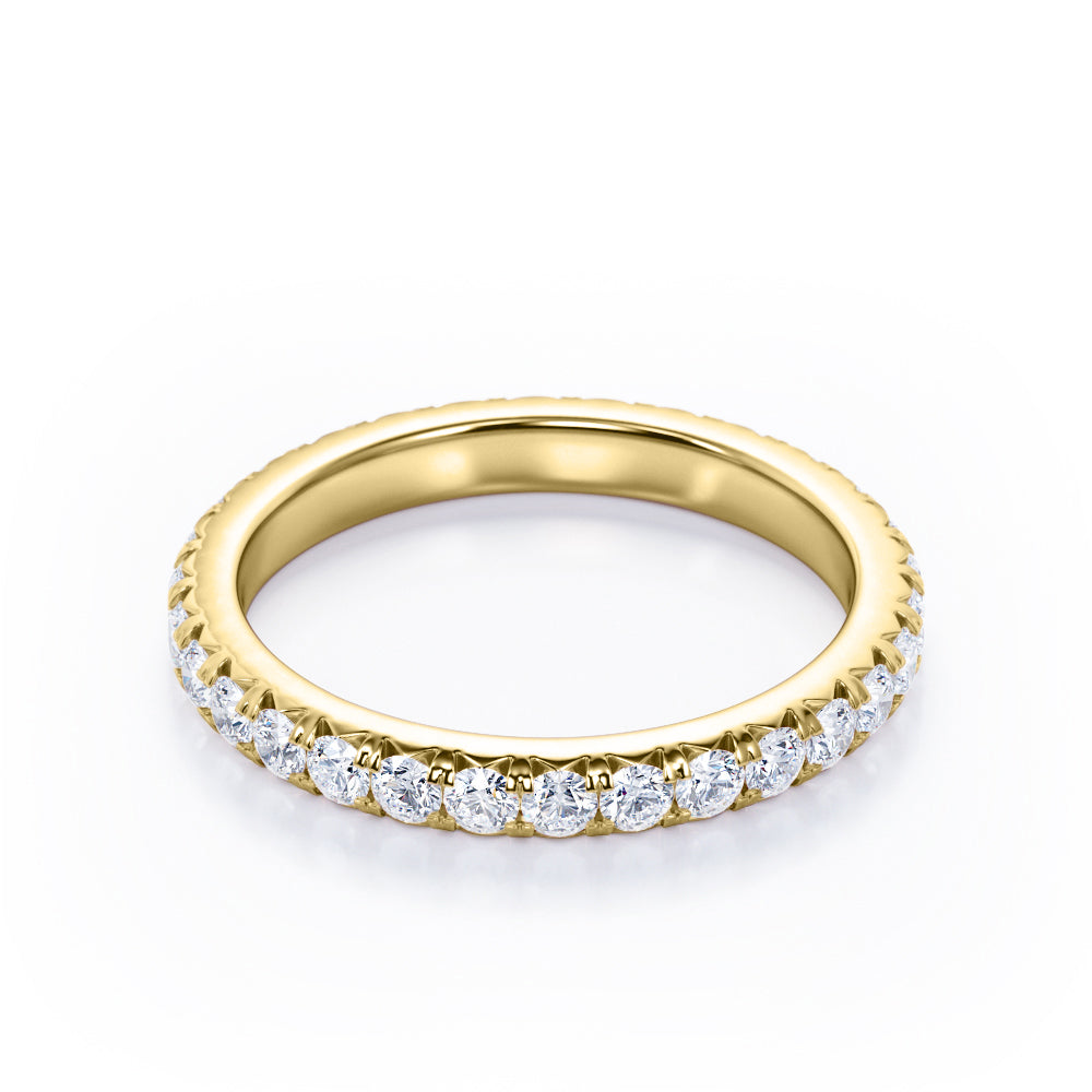 10K Yellow Gold Diamond Stackable Ring F9275