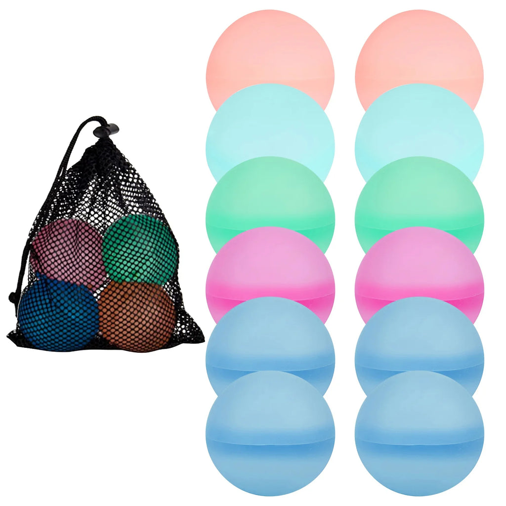 12 Pack Self-Sealing Silicone Water Balloons O261714