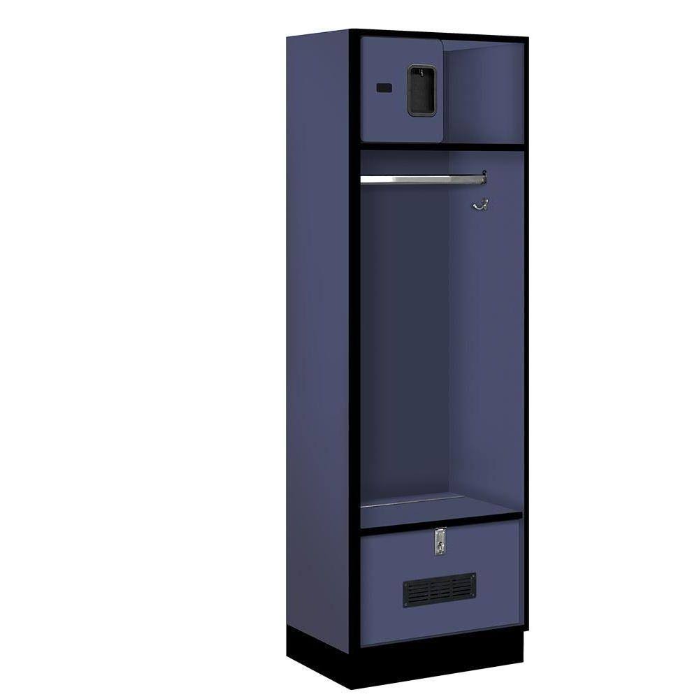 Blue 18-Inch Wood Locker W490212