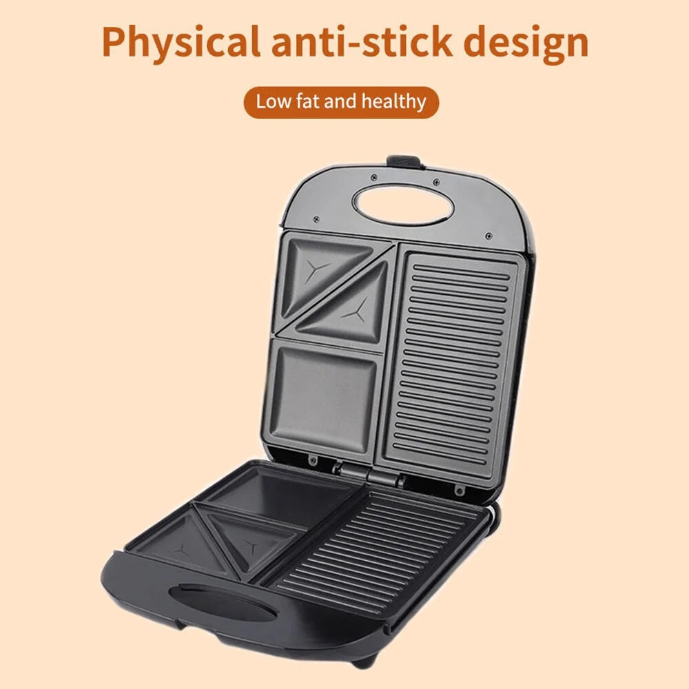 1400W Non-Stick 3in1 Electric Grill Waffle Maker C886813