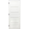 Shaker Unfinished Solid Core Primed Pine Wood Single Prehung Interior Door R936173