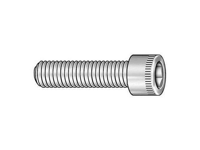 7/16 inch-20 Cylindrical Socket Head Cap Screw, 1 in L, 100 pk Q23890