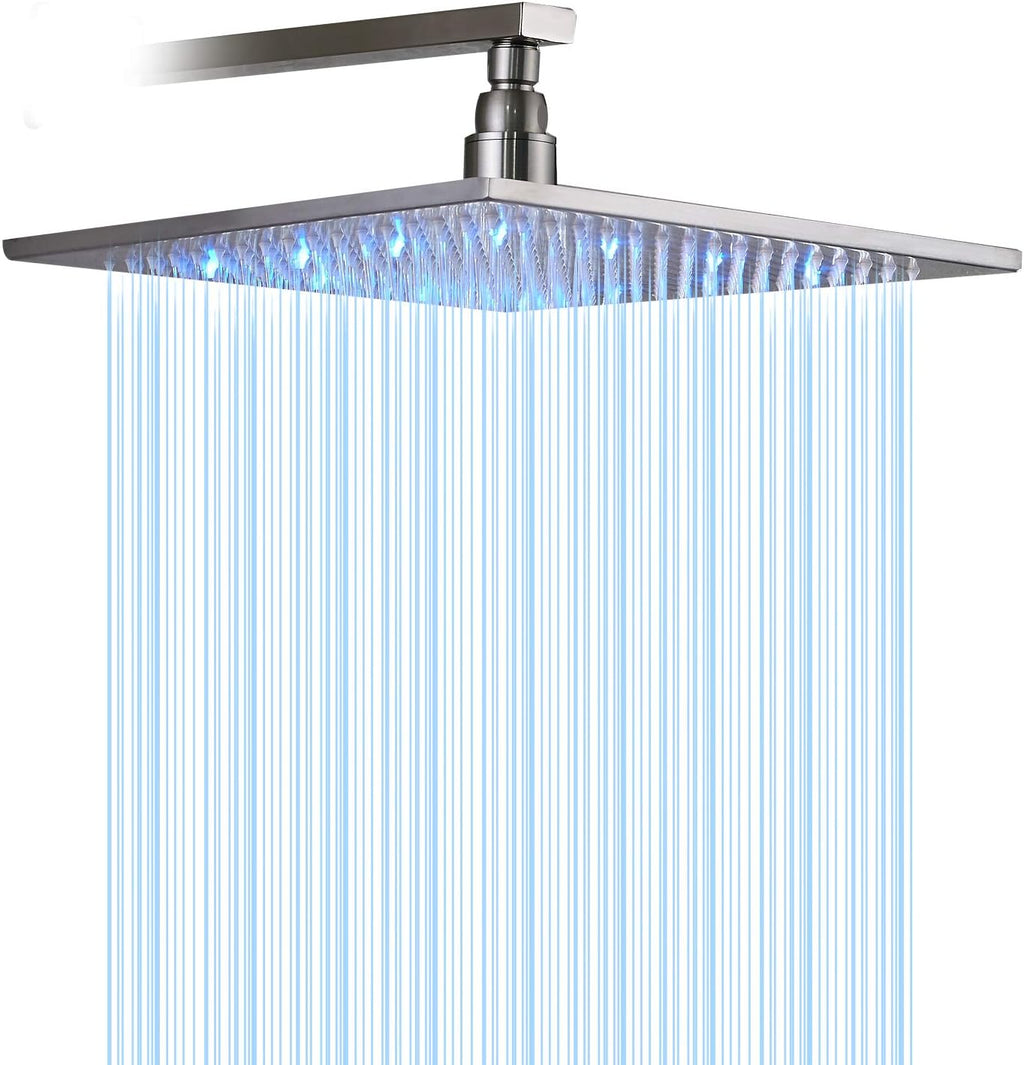 Oil Rubbed Bronze LED Square Shower Head Pack of 2 Y583