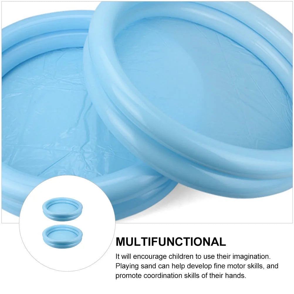 2 Pcs Plastic Sandbox Tray Swimming Pool Toys C3625
