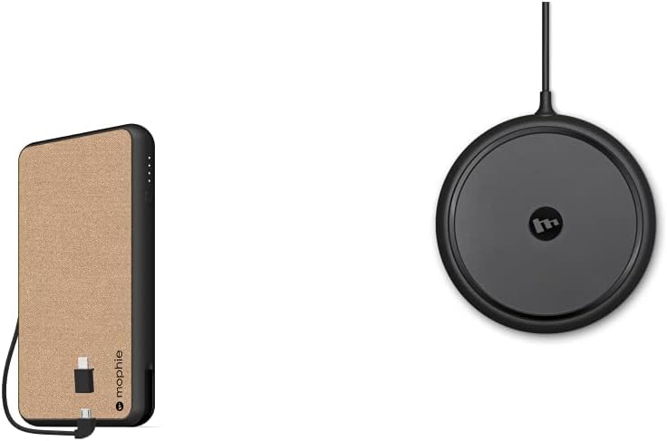 10,000mAh Qi Wireless Charging Powerstation with Built in Cables Q27902