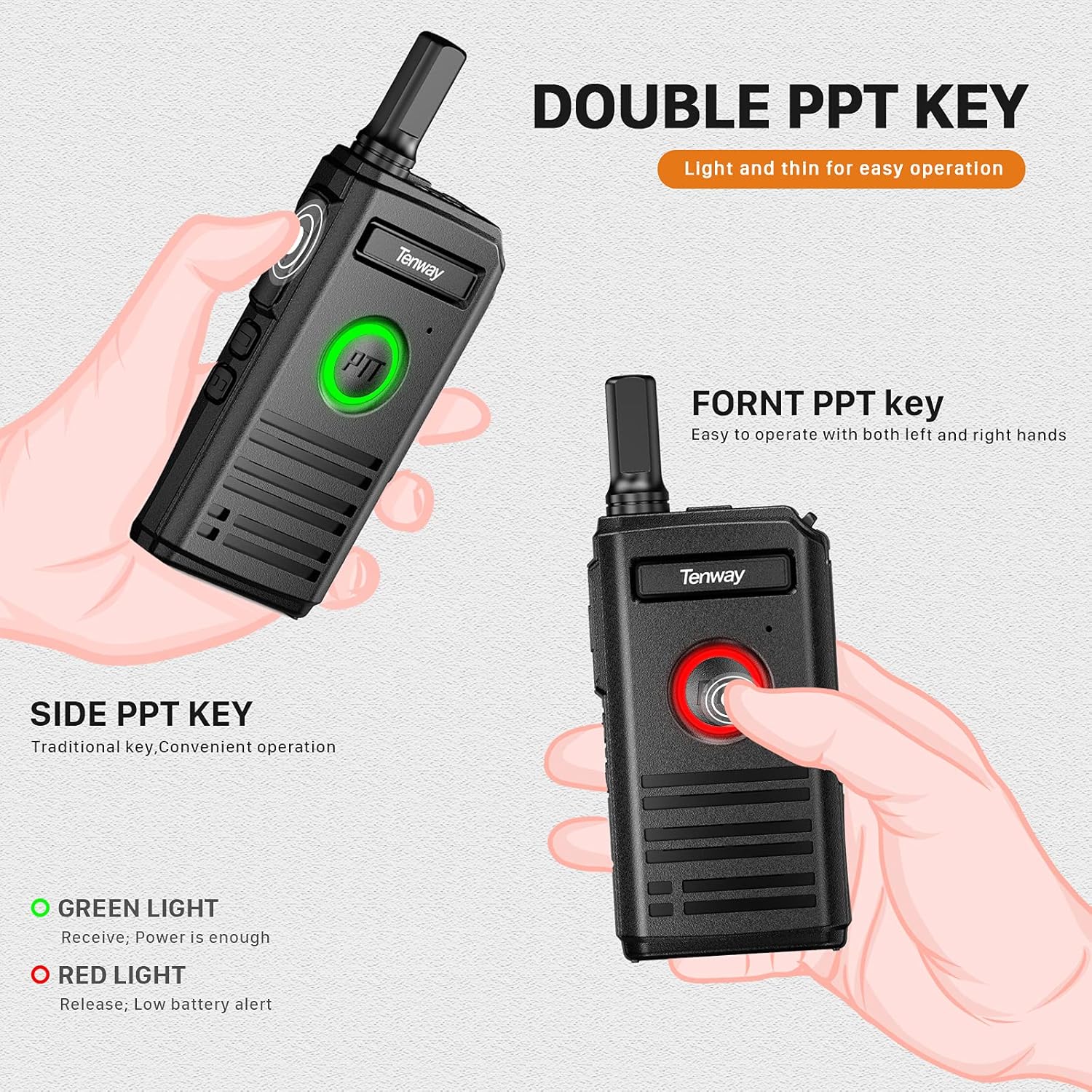 4 Pack Rechargeable Two Way Radio with Earpiece Z2467