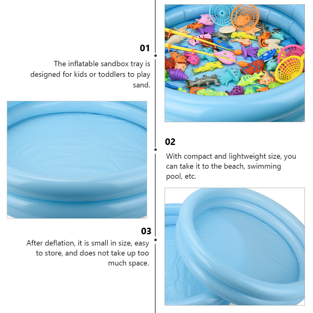 2 Pcs Plastic Sandbox Tray Swimming Pool Toys C3625